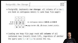 DB2 — Chapter 03 — Video #09 — Row storage in PostgreSQL, heap file page layout