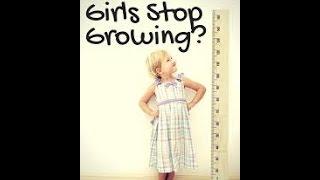 when do girls stop growing in height