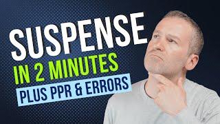 React Suspense in Two Minutes - plus partial pre-rendering and error handling