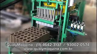 Máquina pneumática para fabricar blocos de Concreto QMP-6