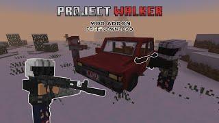 Can You Survive the Zombie Apocalypse?  Project Walker Addon for Minecraft Bedrock!