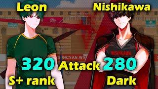 Leon S+ vs Dark Nishikawa. Full gameplay. The Spike Colosseum. Volleyball 3x3