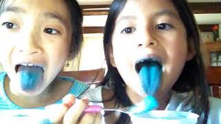 Eating blue Rita's please read the description