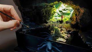 Beautiful Underground Lake With a Terrifying Secret Epoxy Resin Diorama