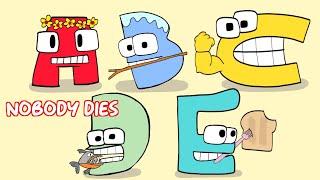 Alphabet Lore Plays Dumb Ways to Die but NOBODY DIES (Part 1) Animation meme