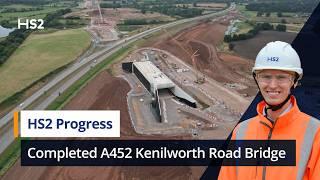 In depth look at HS2’s completed A452 Kenilworth Road Bridge