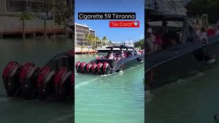2,700 Horsepower Center Console Speedboat - Cigarette 59 Tirranna “Six Carat” #shorts