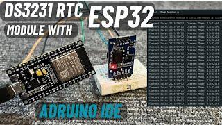 Using DS3231 RTC Module with ESP32 in Arduino IDE | Example code & Library | English Subtitle
