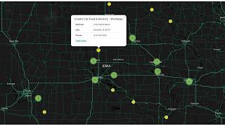 Reactive Leaflet Js map  rendering live data from Google Spreadsheet with markers and MarkerCluster