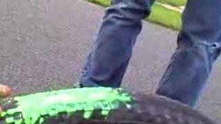 bike slime tube explosion