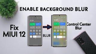 How To Enable Background Blur Effect In MIUI Control Center | Without Root in Any Redmi Phones