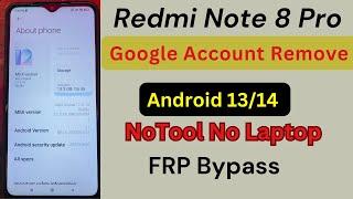 Xiaomi Redmi Note 8 Pro ( M1906G7G ) FRP Unlock / Google Account Bypass MIUI 11 12 Without Pc 2024