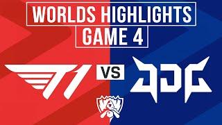 T1 vs JDG Highlights GAME 4 | Worlds 2023 Semifinals | T1 vs JD Gaming