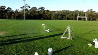 Water Rocket Staging Mechanism Test flights