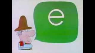 Classic Sesame Street animation - E for egg