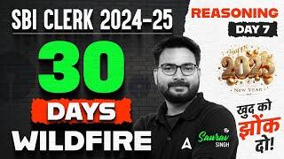 SBI Clerk 2024-25 | Reasoning 30 Days Wildfire | Day-7 | By Saurav Singh