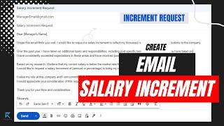 Salary Increment Letter | How to Write Salary Increment Request Mail | Increment Mail | Rough Book