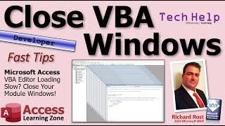 Close VBA Windows: Microsoft Access VBA Editor Loading Slow? Close Your Module Windows!