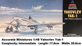 Accurate Miniatures 1:48 Yakovlev Yak-1 Kit Review