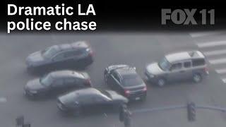 LA car chase takes dangerous turn in North Hollywood