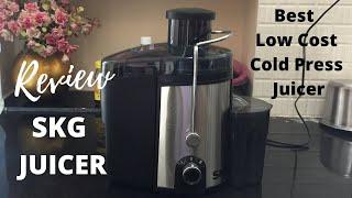 SKG Review Best Low Cost Cold Press Juicer I Edison's Healthy Cooking.