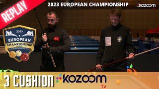 3-Cushion European Championship 2023 - Berkay KARAKURT (TUR) vs Torbjörn BLOMDAHL (SWE)