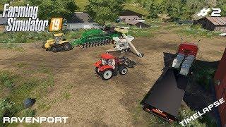 Planting corn and soybeans | Timelapse on Ravenport | Farming Simulator 19 | Episode 2