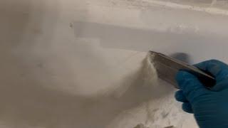 How to remove Soap Scum from a Bathtub | DIY Soap Scum Removal on a Bathtub