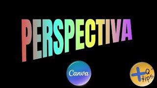 Cómo CREAR un TEXTO con PERSPECTIVA y COLOR DEGRADADO en CANVA