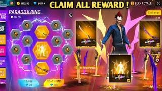 PARADOX RING EVENT FREE FIRE| FREE FIRE NEW EVENT| FF NEW EVENT TODAY| NEW FF EVENT|GARENA FREE FIRE
