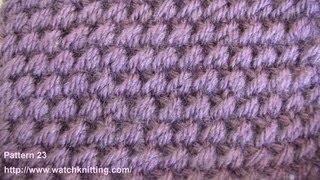 Rain Stitch - Free Knitting Patterns - Watch Knitting- Stitch 23