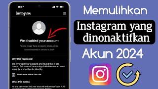 Cara Mengembalikan Akun Instagram Yang Dinonaktifkan 2024 ||