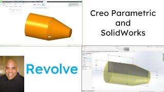 SolidWorks - Creo Parametric Comparison - Revolve Feature | Part Modeling