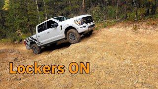 Tremor F150 and Ford Bronco take on rocky offroad trail