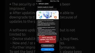 Samsung security update july 2023 in India