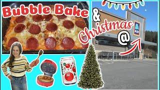 NEW Christmas at Aldi Shop with me & Pizza Bubble Bake