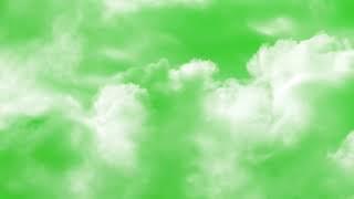 Timelapse  Clouds Travel Across Sky on Green Screen Background | HD