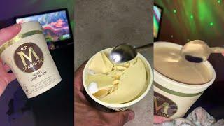 Magnum Ice Cream Chocolate  Bucket ASMR I Satisfying