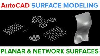 PLANAR AND NETWORK SURFACES IN AutoCAD