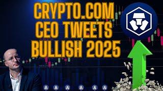 CRYPTO.COM CEO TWEETS BREAKING NEWS CRO CONIN BULLISH 2025 PRICE PREDICTION!!!