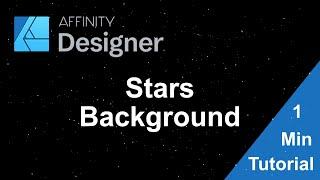 Affinity Designer Tutorial: Vector Stars Background in 1 minute