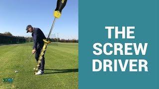 The Screwdriver drill for a stable spine angle in your golf swing