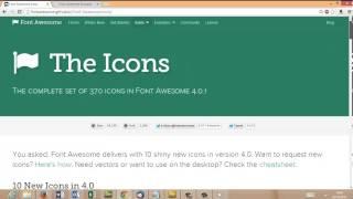Using Font Awesome to create a Font Icon