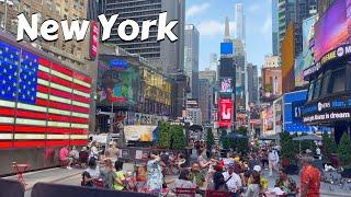 New York City Walking Tour 4k 7th Avenue - Manhattan Walk Times Square