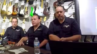 John Cruz discussing the Gary Moore Stratocaster at The Music Gallery