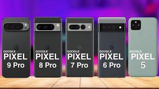 Google Pixel 9 Pro Vs Google Pixel 8 Pro Vs Google Pixel 7 Pro Vs Google Pixel 6 Pro Vs Google 5 USA