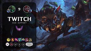 Twitch Support vs Shaco - KR Master Patch 13.11