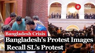 Bangladesh Protests Mirror Sri Lanka: PM’s House Stormed as PM Sheikh Hasina Flees