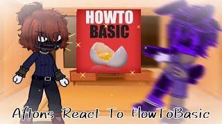 Aftons React To HowToBasic | FNaF Afton Family | Reaction Video