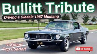 Steve McQueen Bullitt Mustang Tribute! Rippin' 4-speed Gears in a True Classic!